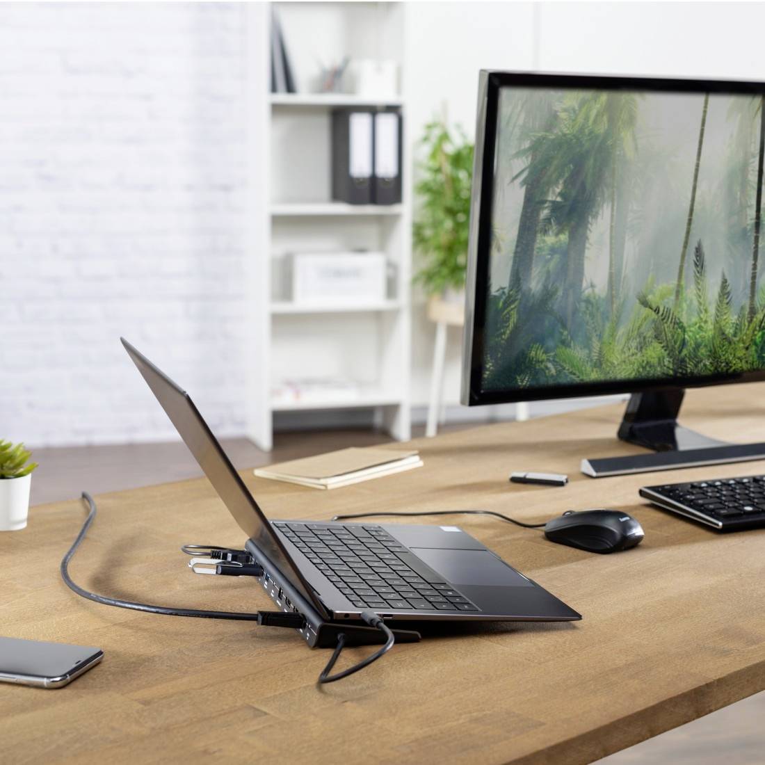Hama USB-C® Dockingstation Connect2Office Pro Passend für Marke Dockingstations: Universal USB-C® Power Delivery
