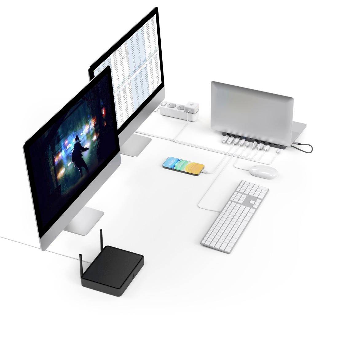 Hama USB-C® Dockingstation Connect2Office Pro Passend für Marke Dockingstations: Universal USB-C® Power Delivery