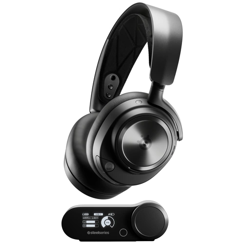 Steelseries Arctis Nova Pro Wireless Over Ear Headset Funk, Bluetooth® Stereo Schwarz Lautstärkeregelung Gaming Steelseries Arctis Nova Pro Wireless Over Ear Headset Funk, Bluetooth® Stereo Schwarz Lautstärkeregelung Gaming