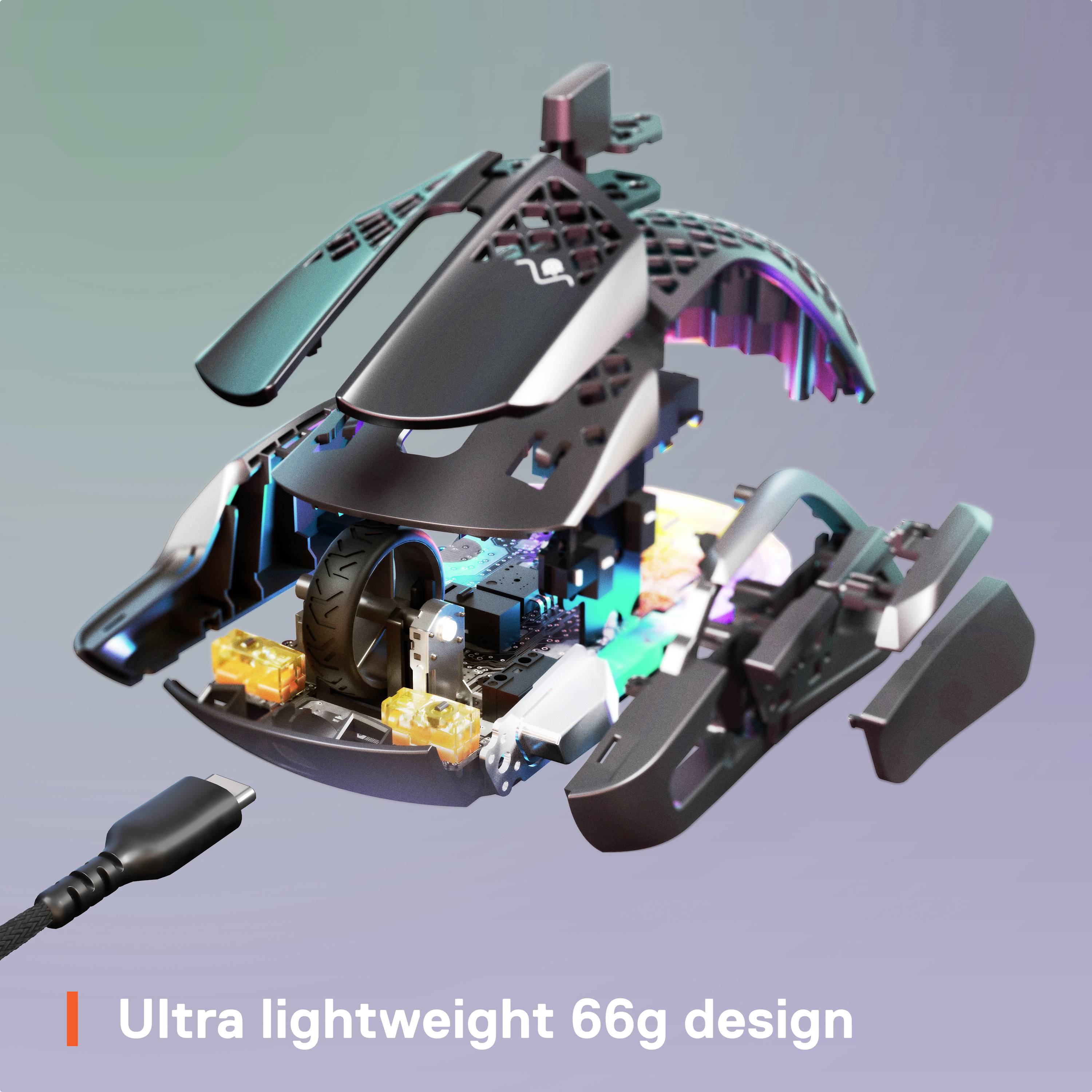 Steelseries Aerox 5 Gaming-Maus Kabelgebunden, USB Optisch Schwarz 9 Tasten 18000 dpi Beleuchtet