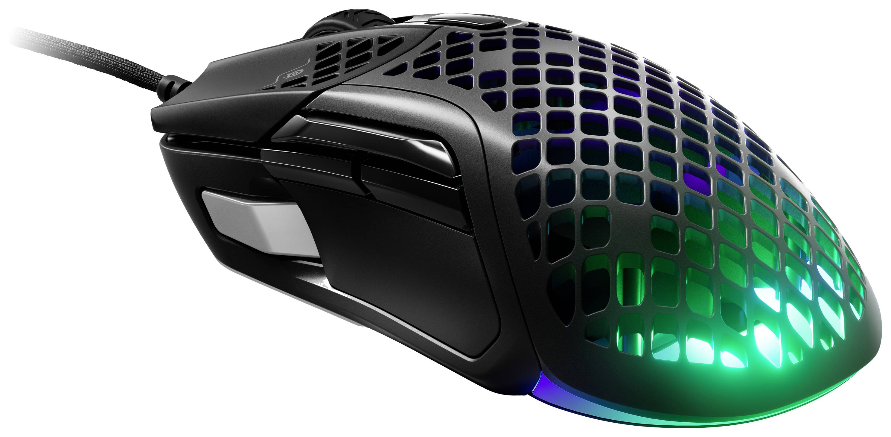 Steelseries Aerox 5 Gaming-Maus Kabelgebunden, USB Optisch Schwarz 9 Tasten 18000 dpi Beleuchtet