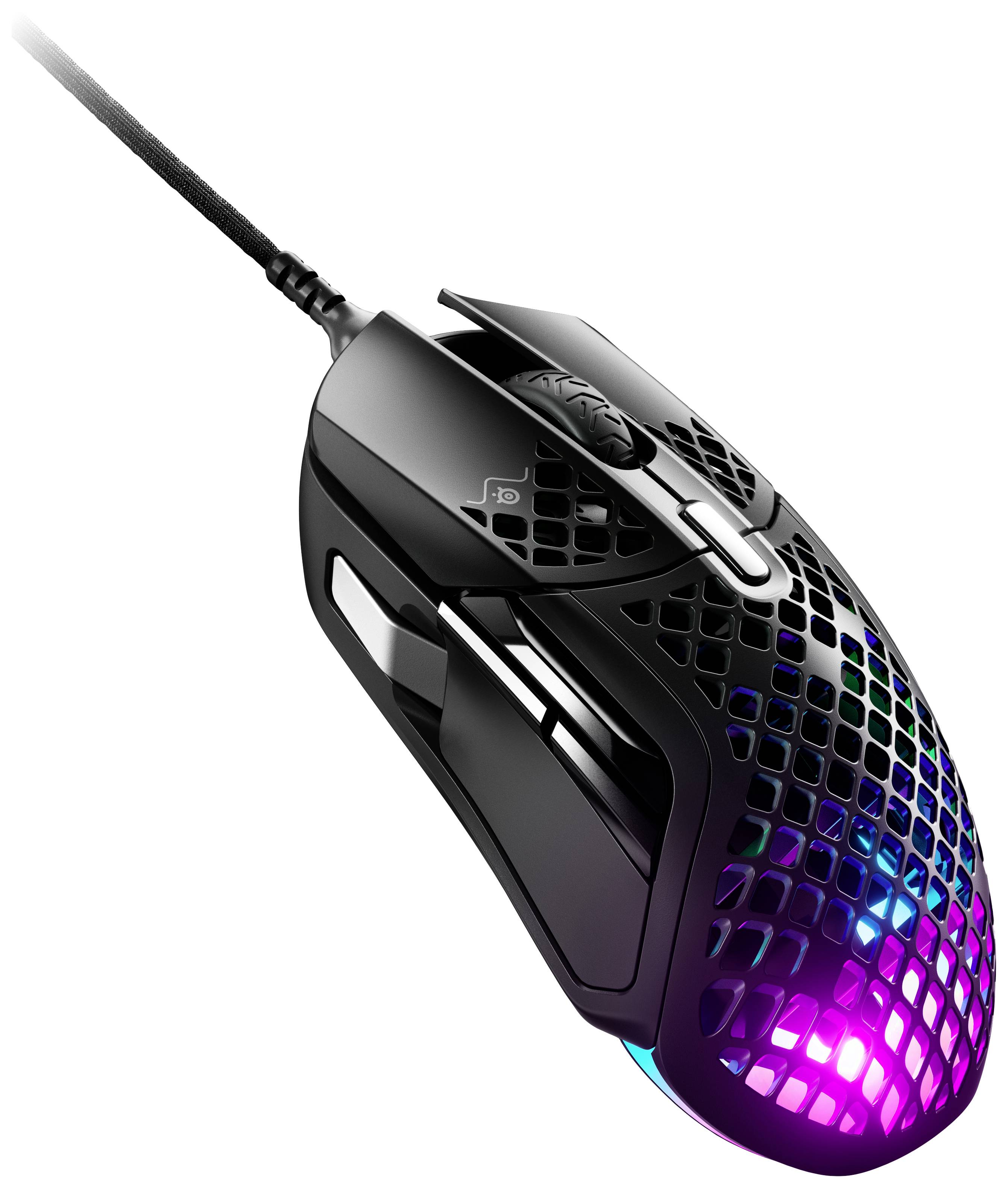 Steelseries Aerox 5 Gaming-Maus Kabelgebunden, USB Optisch Schwarz 9 Tasten 18000 dpi Beleuchtet
