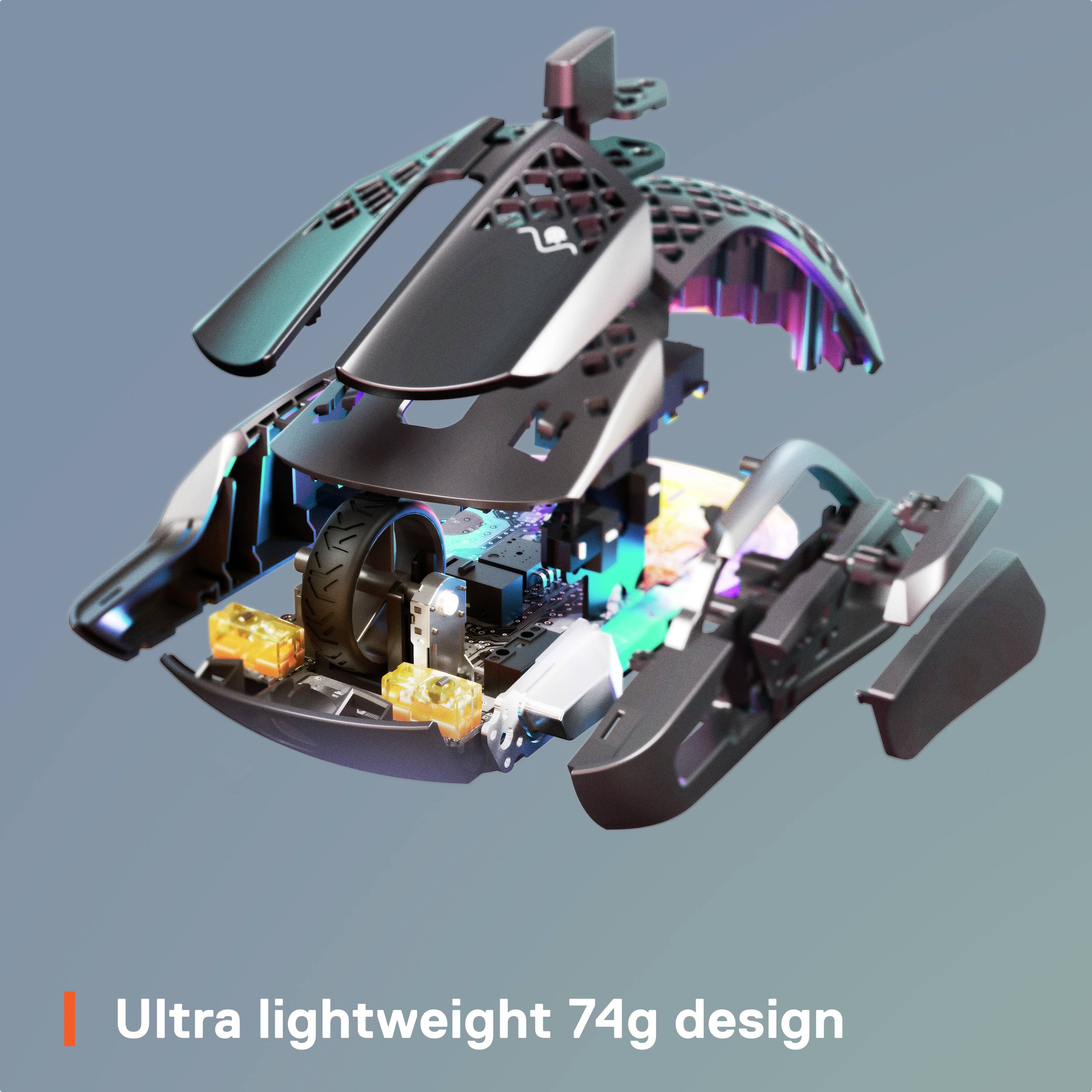 Steelseries Aerox 5 Wireless Gaming-Maus Kabellos, Bluetooth® Optisch Schwarz 9 Tasten 18000 dpi Beleuchtet, Wiederaufladbar