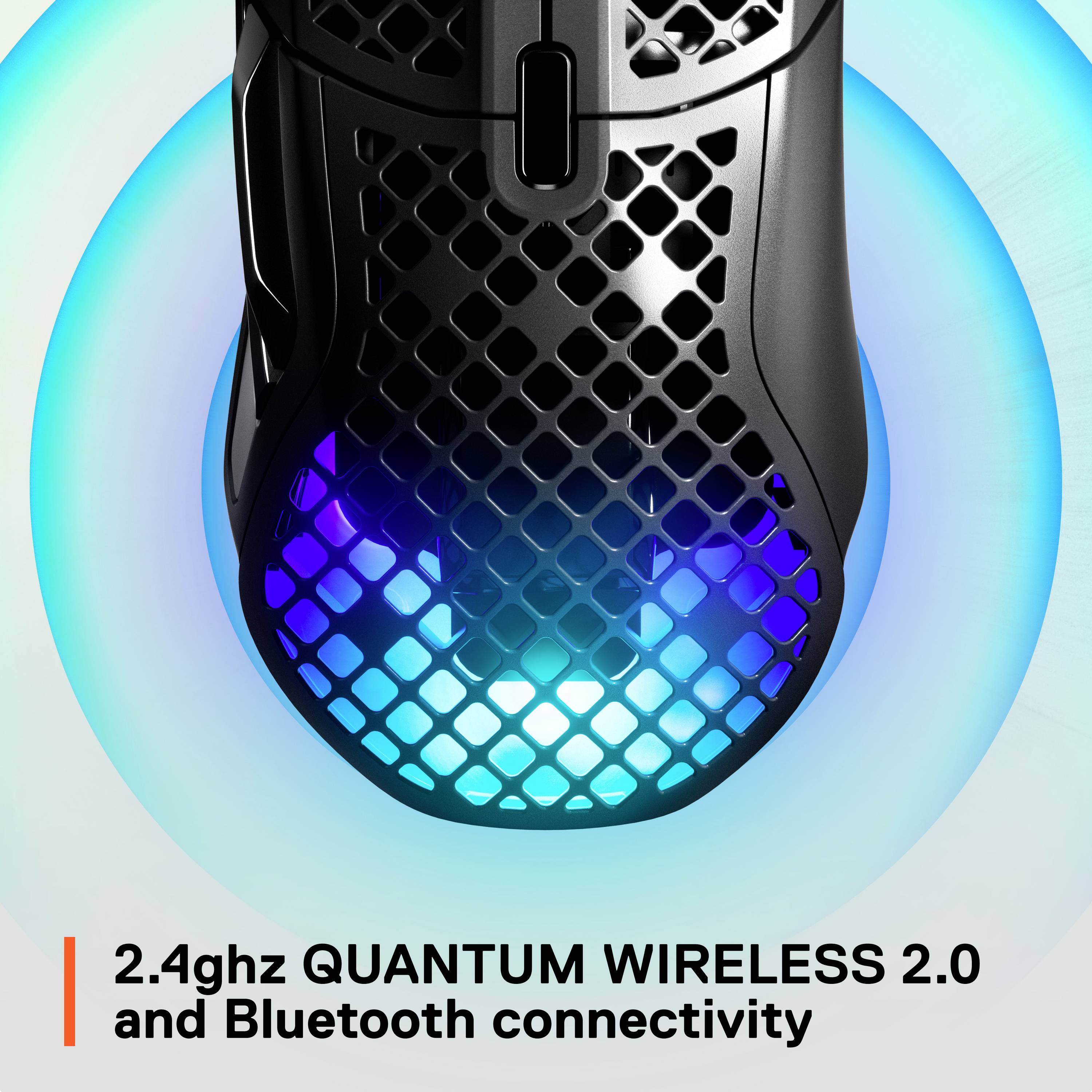 Steelseries Aerox 5 Wireless Gaming-Maus Kabellos, Bluetooth® Optisch Schwarz 9 Tasten 18000 dpi Beleuchtet, Wiederaufladbar
