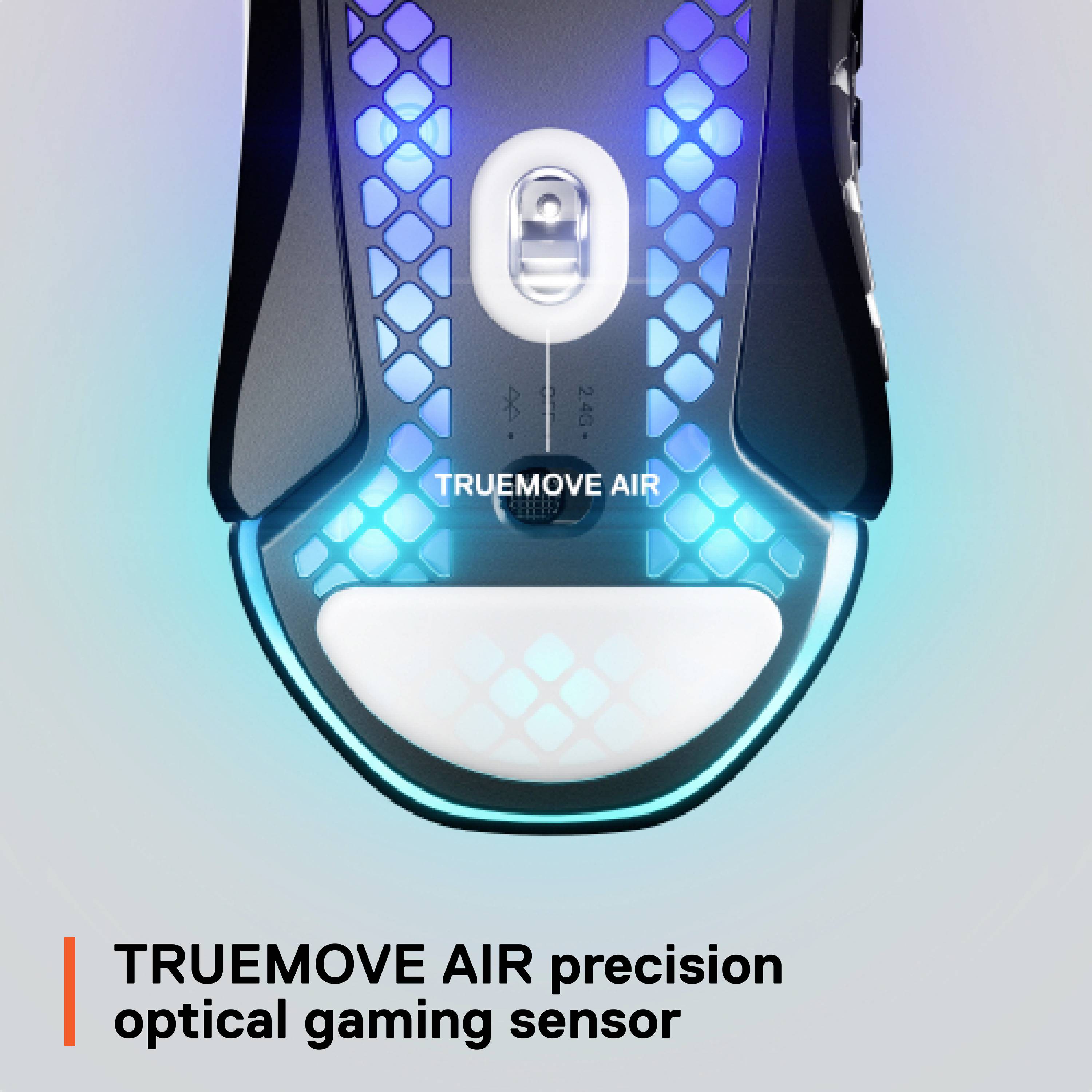 Steelseries Aerox 9 Wireless Gaming-Maus Kabellos, Bluetooth® Optisch Schwarz 18 Tasten 18000 dpi Beleuchtet, Wiederaufladbar