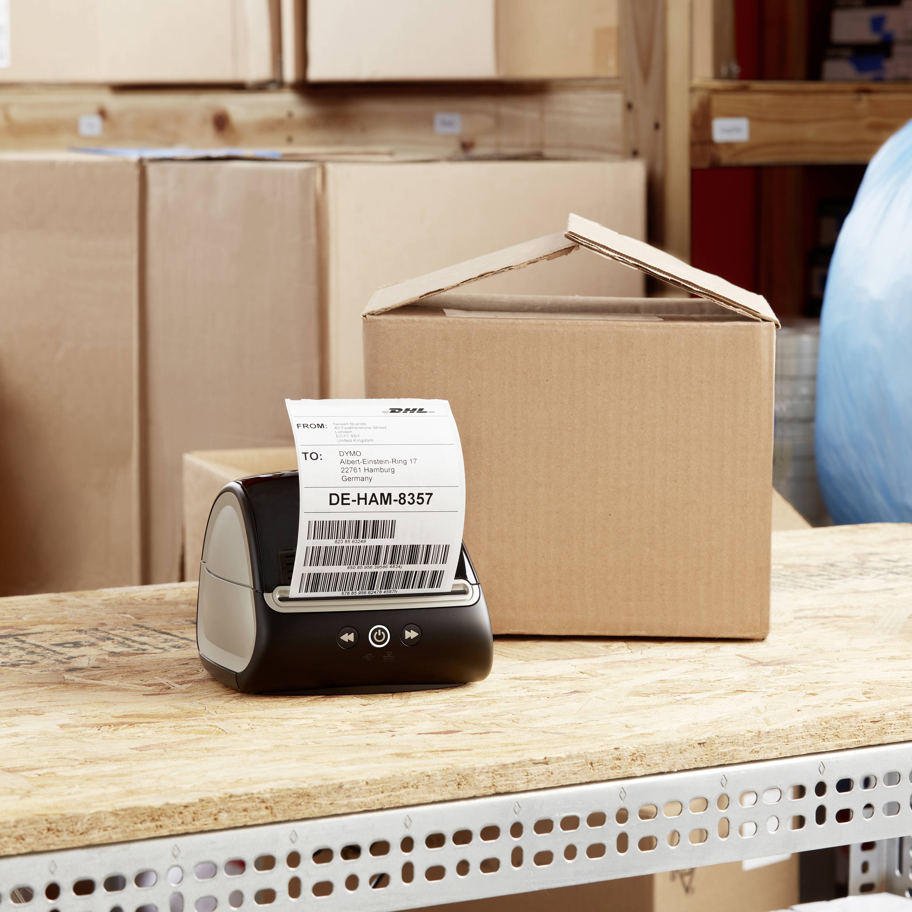 DYMO 2166659 Etiketten Rolle 102 x 210mm Weiß 140 St. Permanent haftend Versand-Etiketten