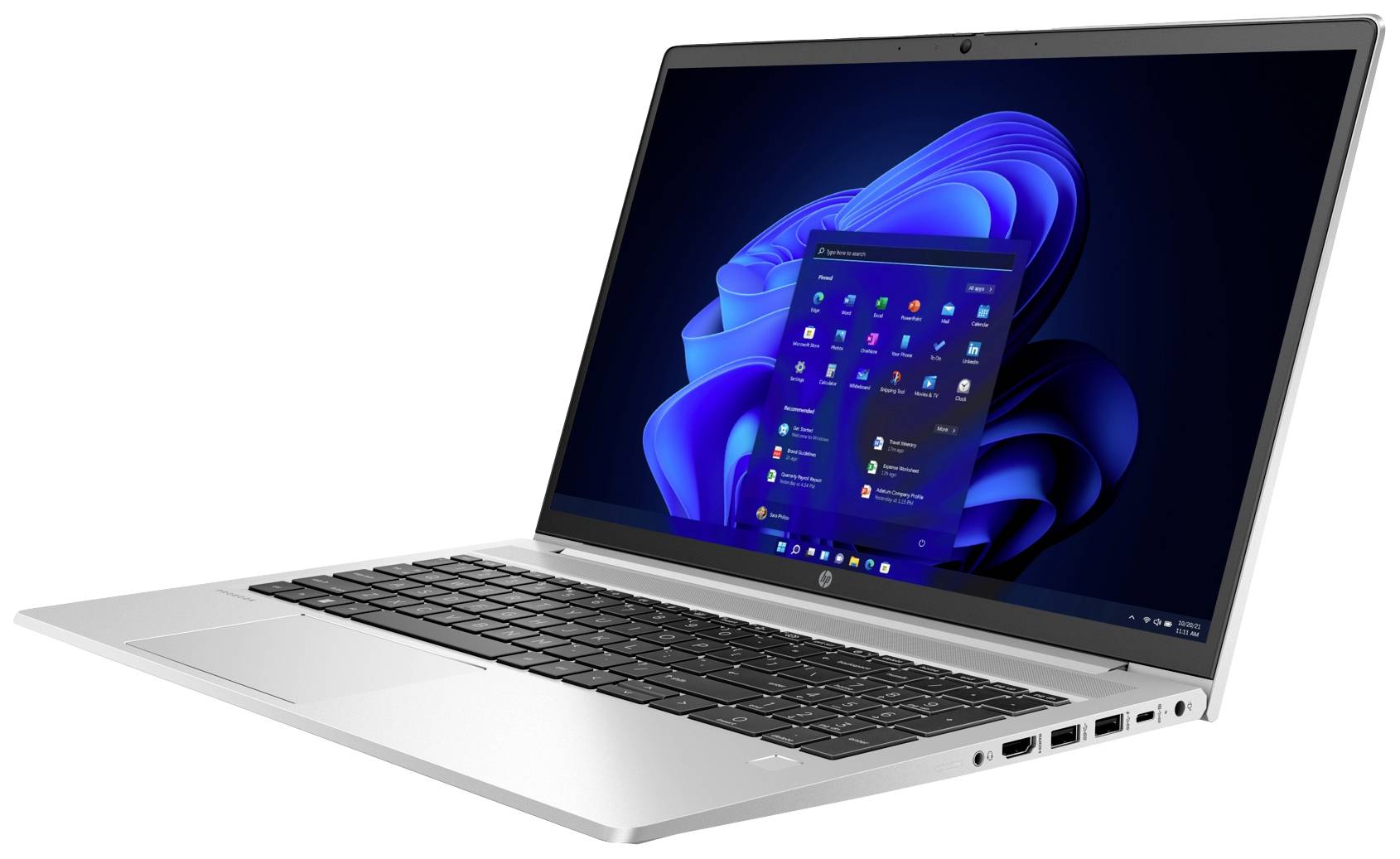 HP Notebook ProBook 455 39.6 cm (15.6 Zoll) Full HD AMD Ryzen 5 5625U 16 GB RAM 512 GB SSD Deutsch, QWERTZ Silber 5Y3P4EA#ABD
