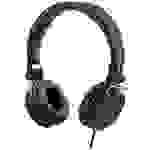 STREETZ HL-W200 On Ear Headset kabelgebunden Stereo Schwarz Faltbar, Fernbedienung, Headset