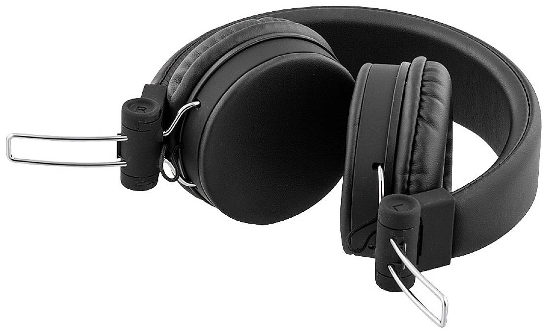 STREETZ HL-W200 On Ear Headset kabelgebunden Stereo Schwarz Faltbar, Fernbedienung, Headset