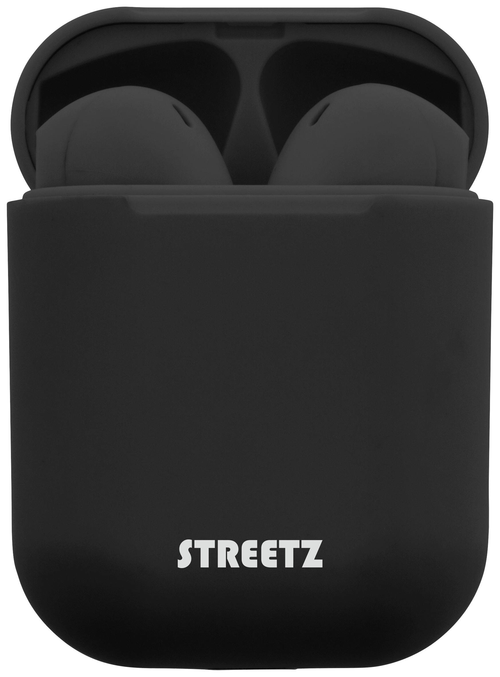 STREETZ TWS-0003 In Ear Headset Bluetooth® Stereo Schwarz Fernbedienung, Headset, Ladecase