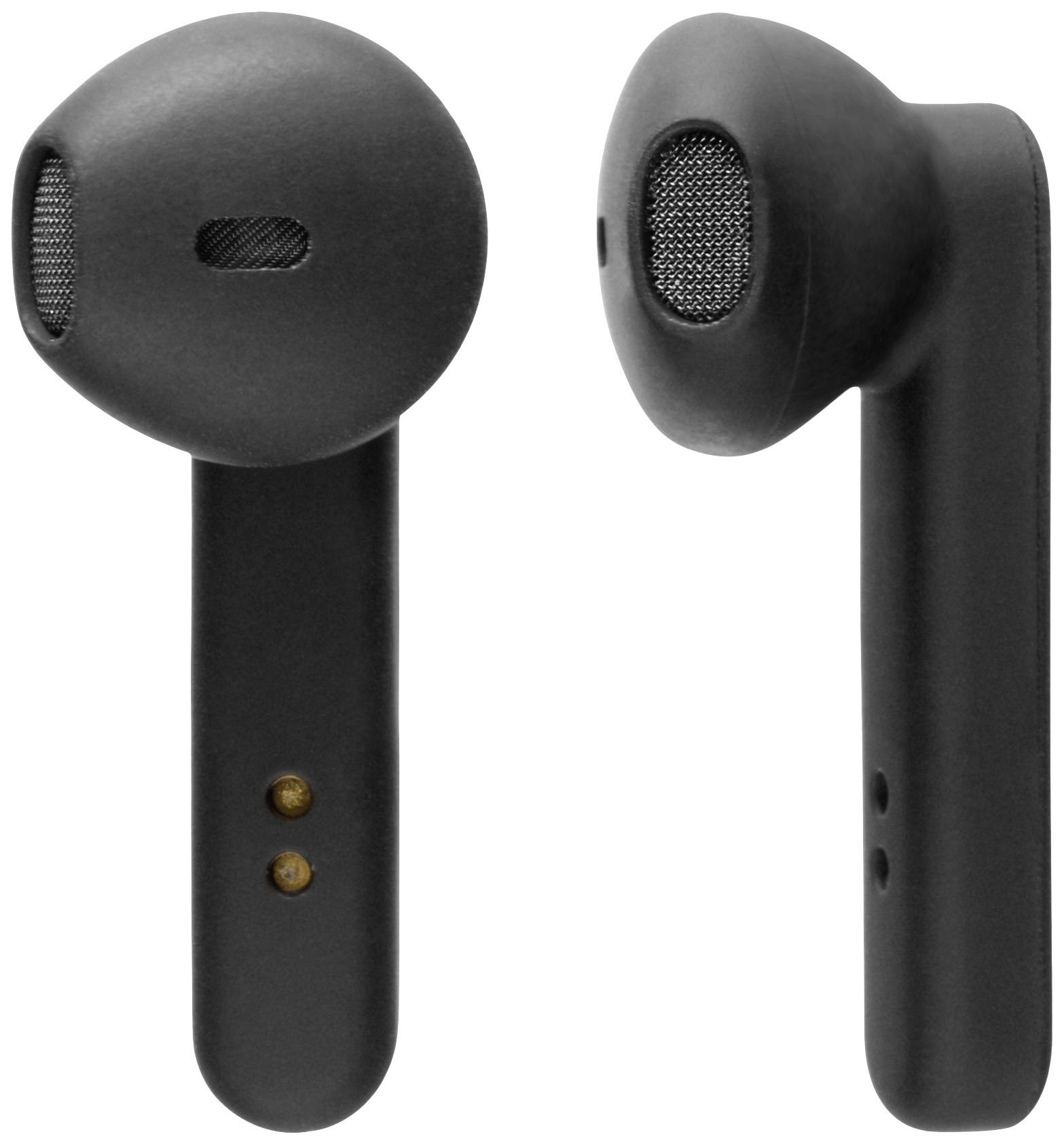 STREETZ TWS-104 In Ear Headset Bluetooth® Stereo Schwarz Batterieladeanzeige, Headset, Ladecase, Touch-Steuerung