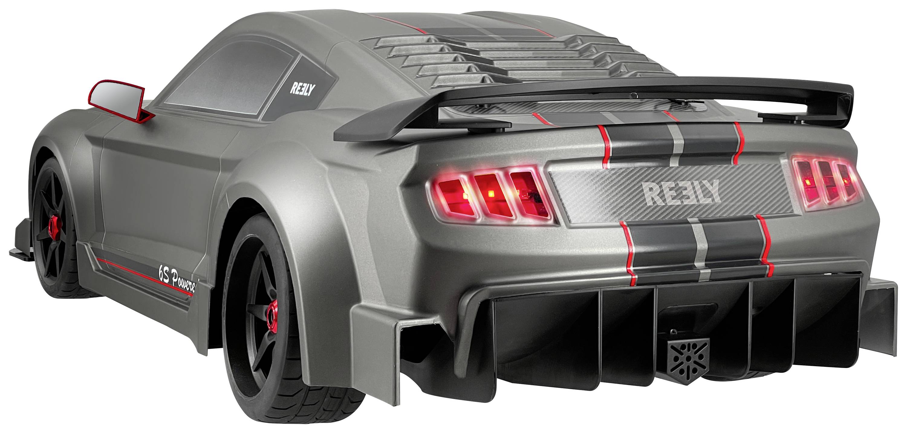 Reely Deathwatcher XL 6S Matt Grau Brushless 1:7 RC Modellauto Elektro Straßenmodell Allradantrieb (4WD) RtR 2,4GHz mit
