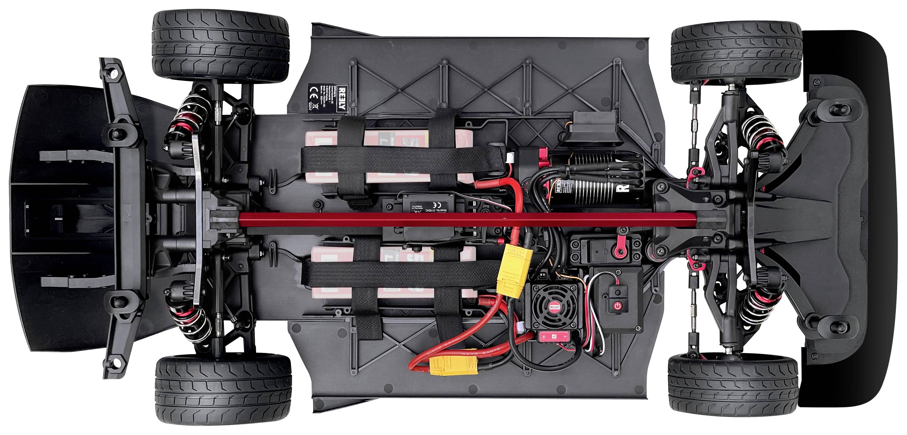 Reely Deathwatcher XL 6S Matt Grau Brushless 1:7 RC Modellauto Elektro Straßenmodell Allradantrieb (4WD) RtR 2,4GHz mit