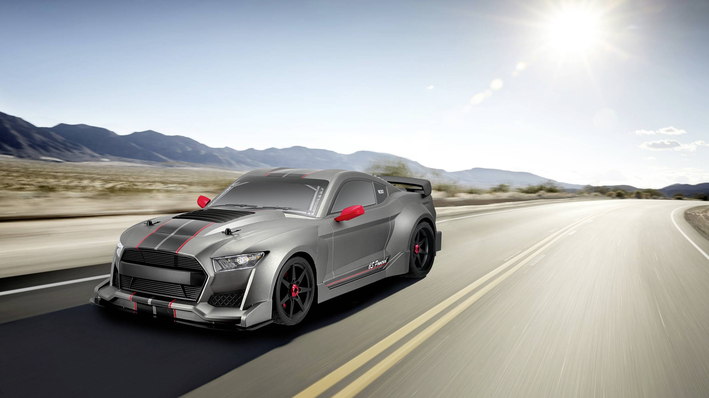 Reely Urban Green Brushless 1:7 RC Modellauto Elektro Straßenmodell Allradantrieb (4WD) RtR 2,4GHz mit Lichteffekt