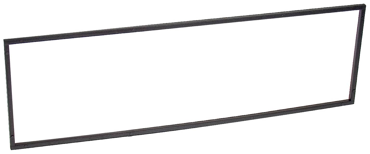 Metallrahmen in rechteckiger Form; leer, ohne Inhalt oder Hintergrund.