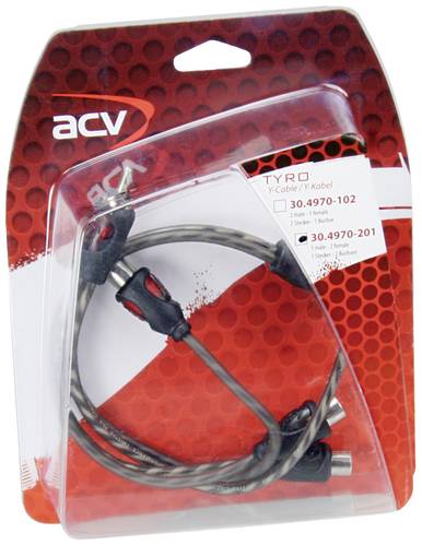 ACV 30.4970-201 Cinchkabel 0.3m [1x Cinch-Stecker - 2x Cinch-Buchse]