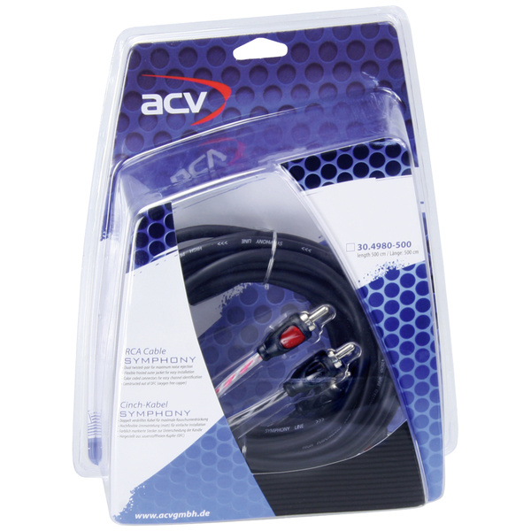 ACV 30.4980-500 Câble RCA 5 m [2x Cinch-RCA mâle - 2x Cinch-RCA mâle]