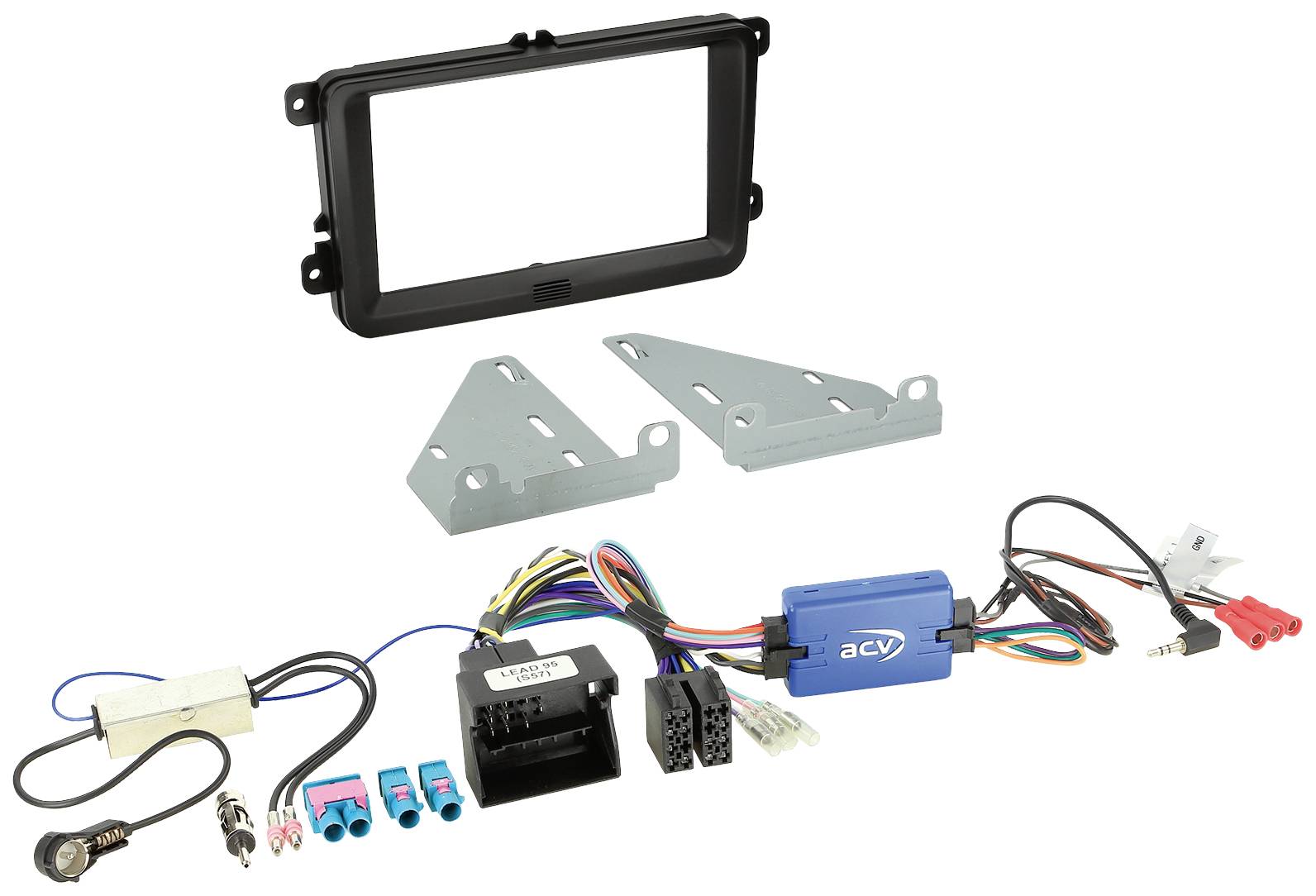 ACV 621320-30-03 Autoradio Einbaublende DoppelDIN Passend für (Auto-Marke): Seat, Skoda, Volkswagen