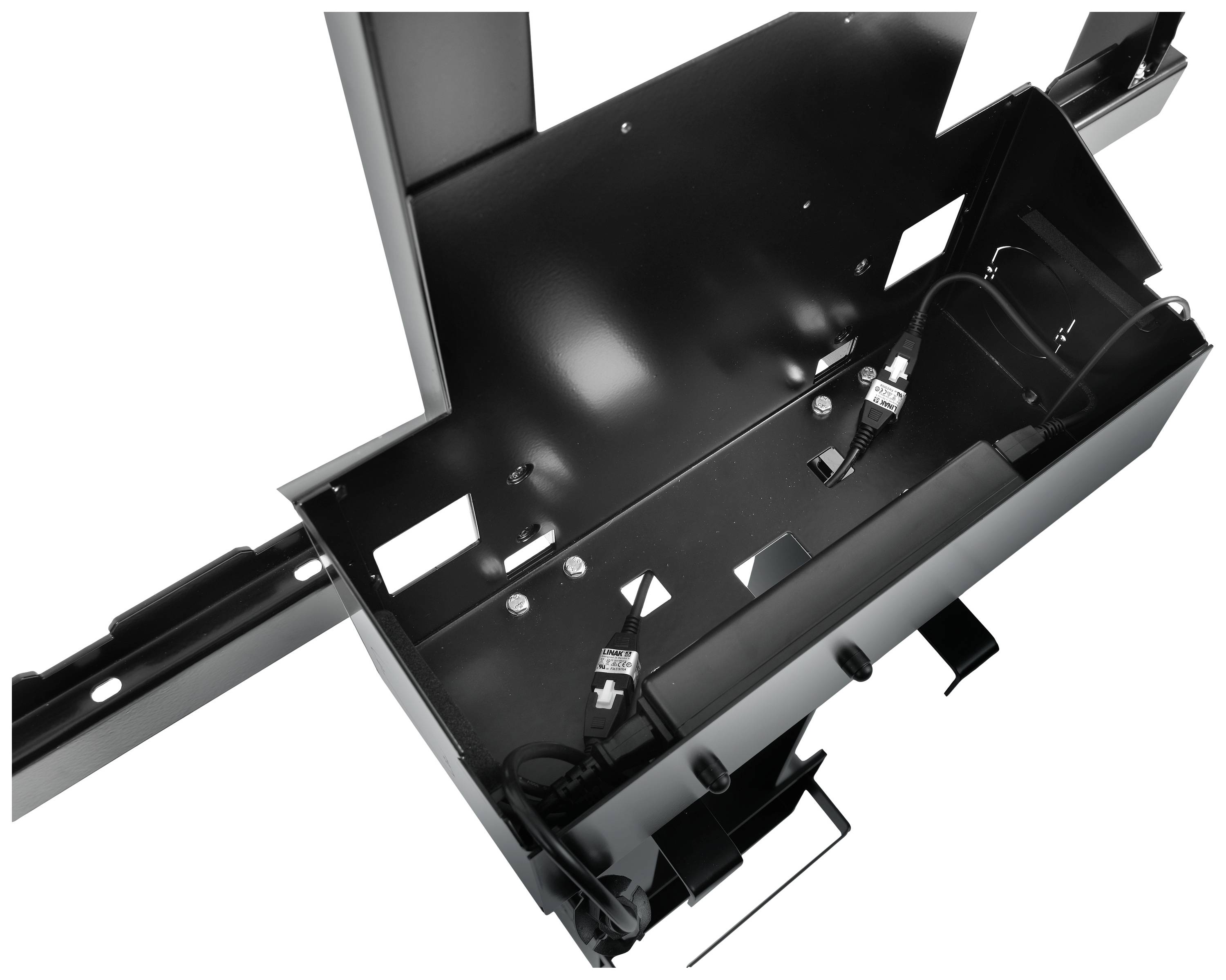 Legamaster CS-12S 1fach Monitor-Standfuß Schwarz Höhenverstellbar