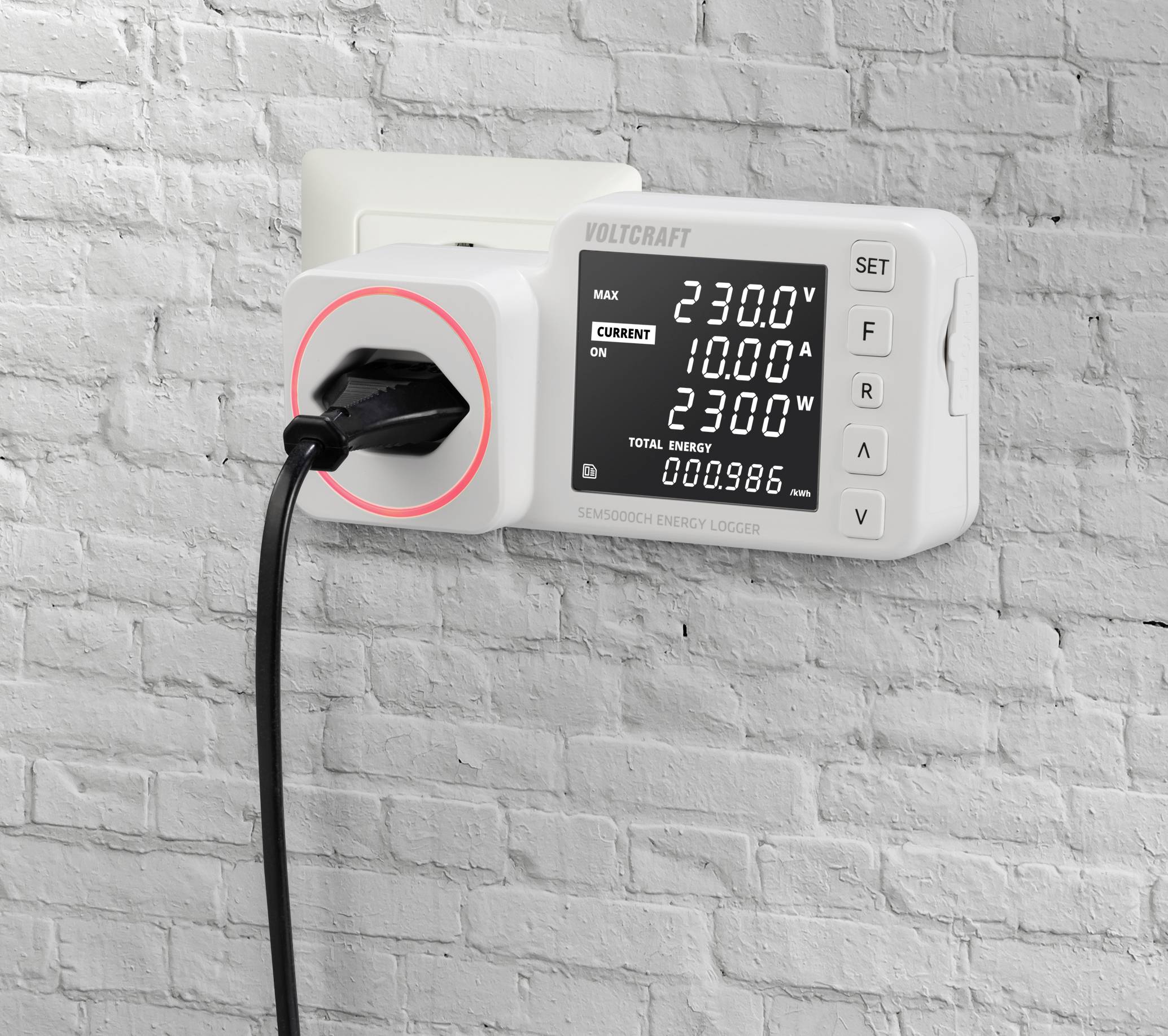 VOLTCRAFT SEM5000 CH Energiekosten-Messgerät Kostenprognose, Alarmfunktion, Stromtarif einstellbar, Datenloggerfunktion