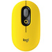 Logitech POP Maus Bluetooth® Optisch Gelb, Schwarz, Grau 4 Tasten 4000 dpi Easy Switch 3 Geräte, Ge
