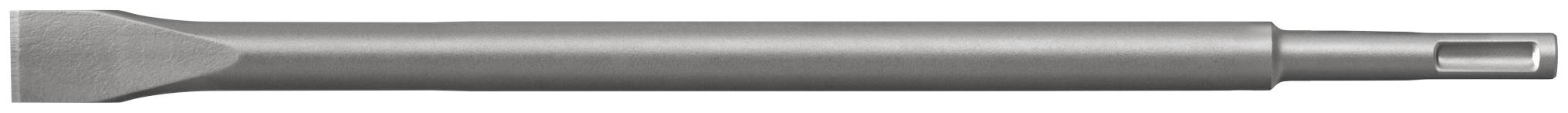 Ein Metallbohrbit mit einer spitzen Schneidekante und einem zylindrischen Schaft, horizontal auf weißem Hintergrund dargestellt.