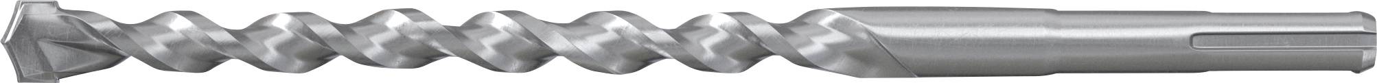 Ein Silber-Wendebohrer mit Sechskantschaft, horizontal auf weißem Hintergrund dargestellt.