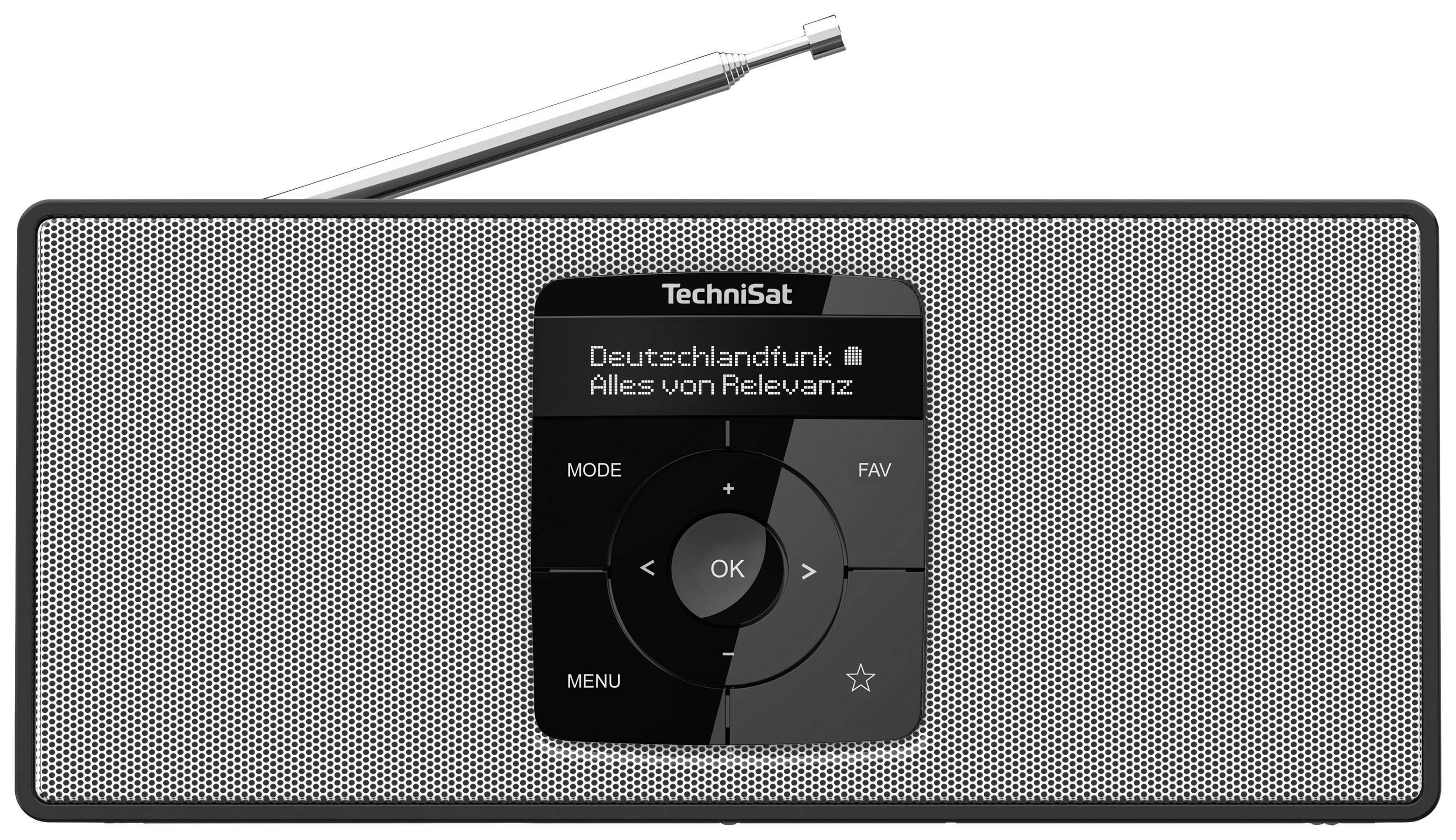 TechniSat DIGITRADIO 2 S Taschenradio DAB+, UKW Bluetooth® Weckfunktion, wiederaufladbar Schwarz, W