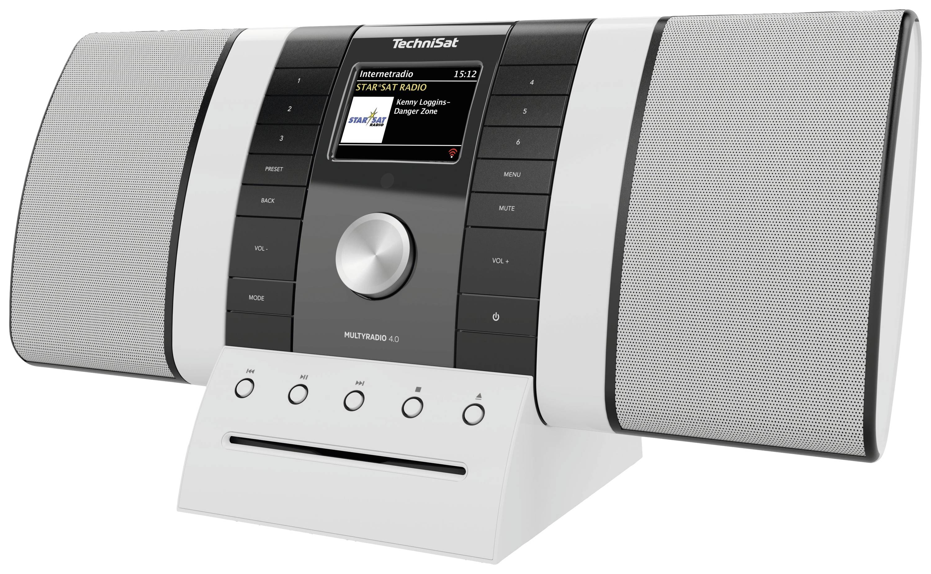 TechniSat MULTYRADIO 4.0 Internet CD-Radio Internet, DAB+, UKW AUX, Bluetooth®, CD, USB, WLAN, Internetradio Akku-Ladefunktion