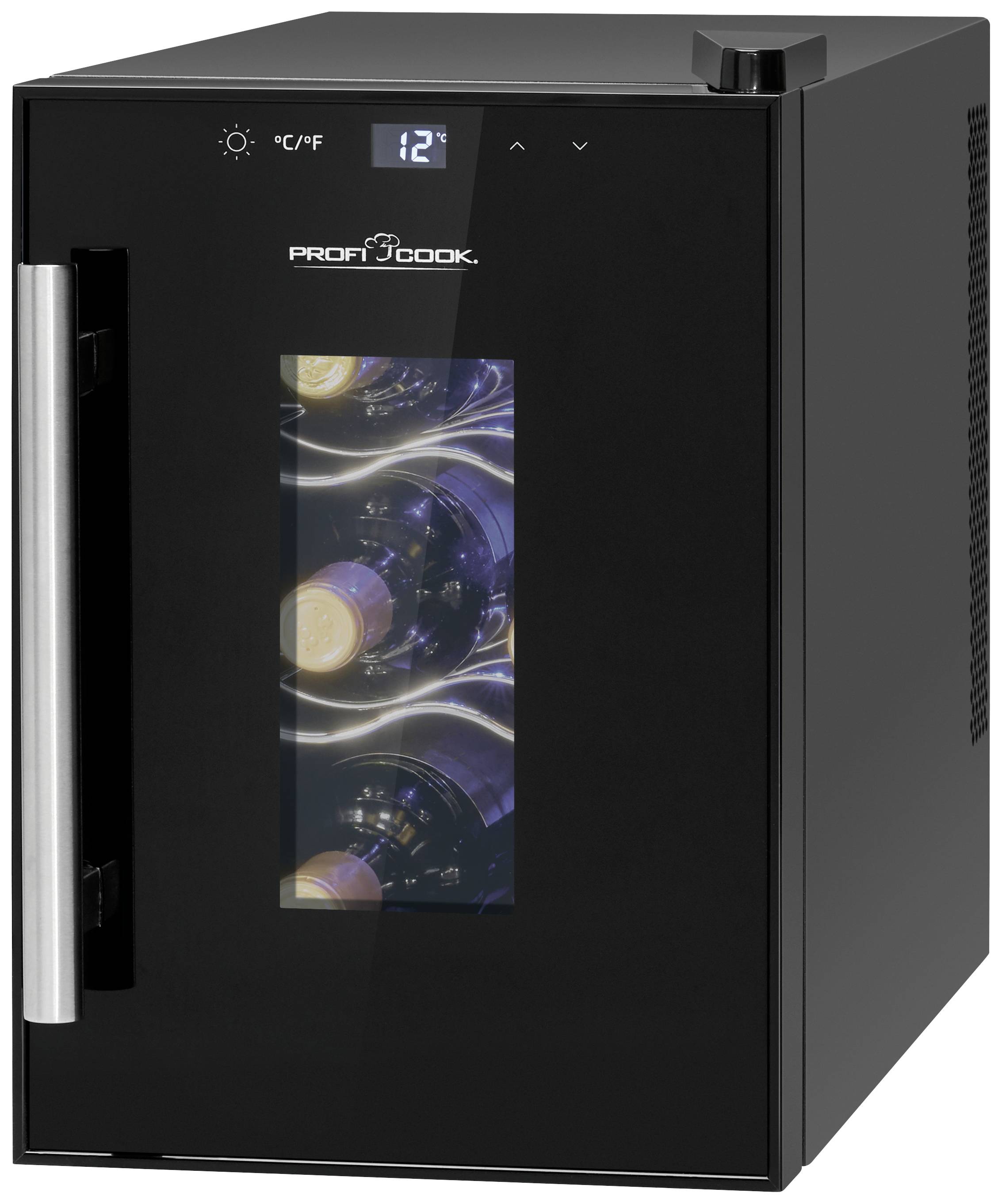 Profi Cook PC-WK 1230 Glaskühlschrank 17 l EEK: G (A - G) Standgerät Schwarz