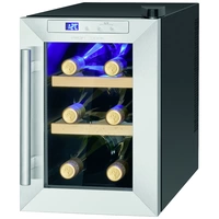 Profi Cook PC-WK 1231 Glaskühlschrank 17l EEK: G (A - G) Standgerät Inox, Schwarz Profi Cook PC-WK 1231 Glaskühlschrank 17l EEK: G (A - G) Standgerät Inox, Schwarz