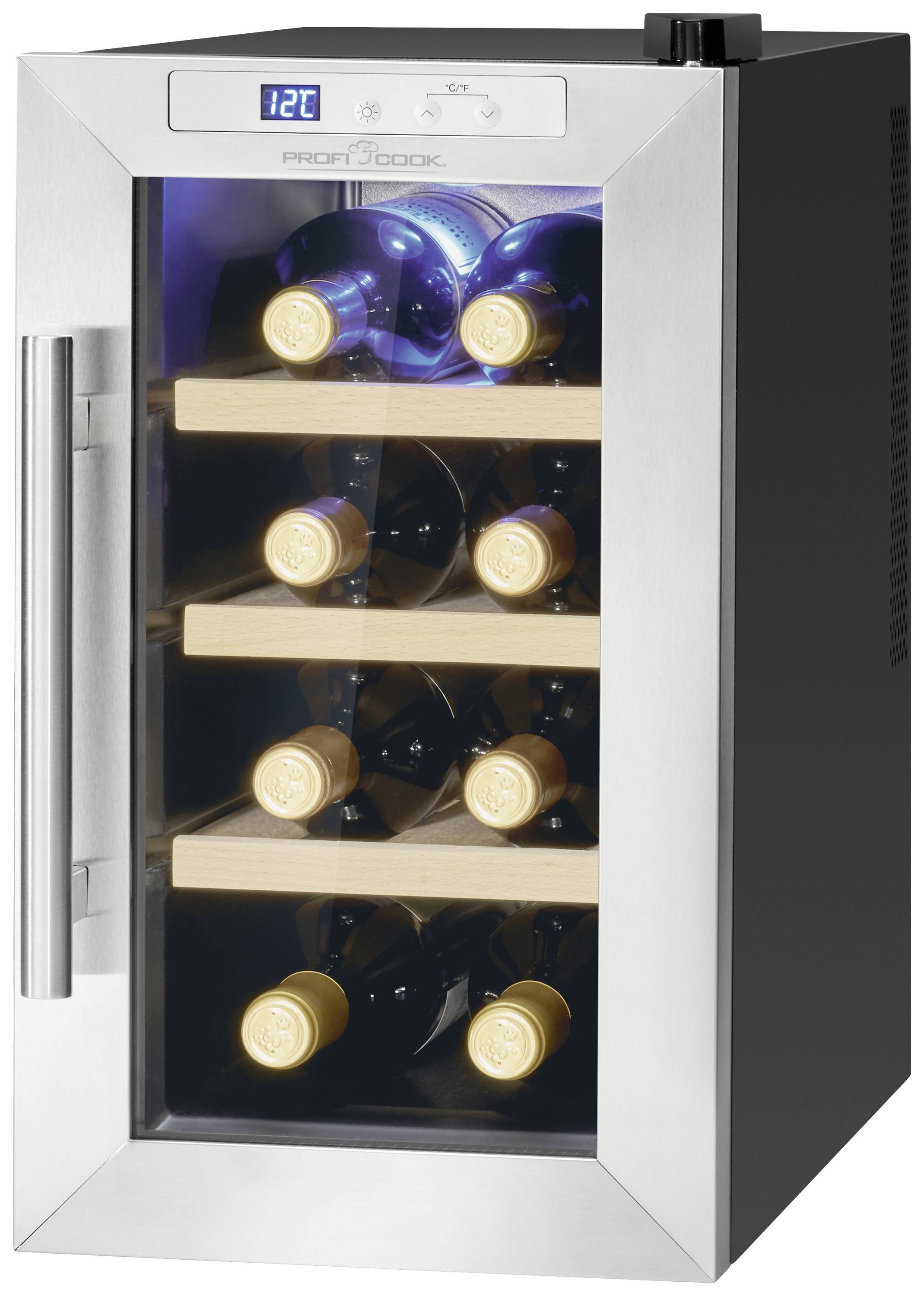 Profi Cook PC-WK 1233 Glaskühlschrank 23 l EEK: G (A - G) Standgerät Inox