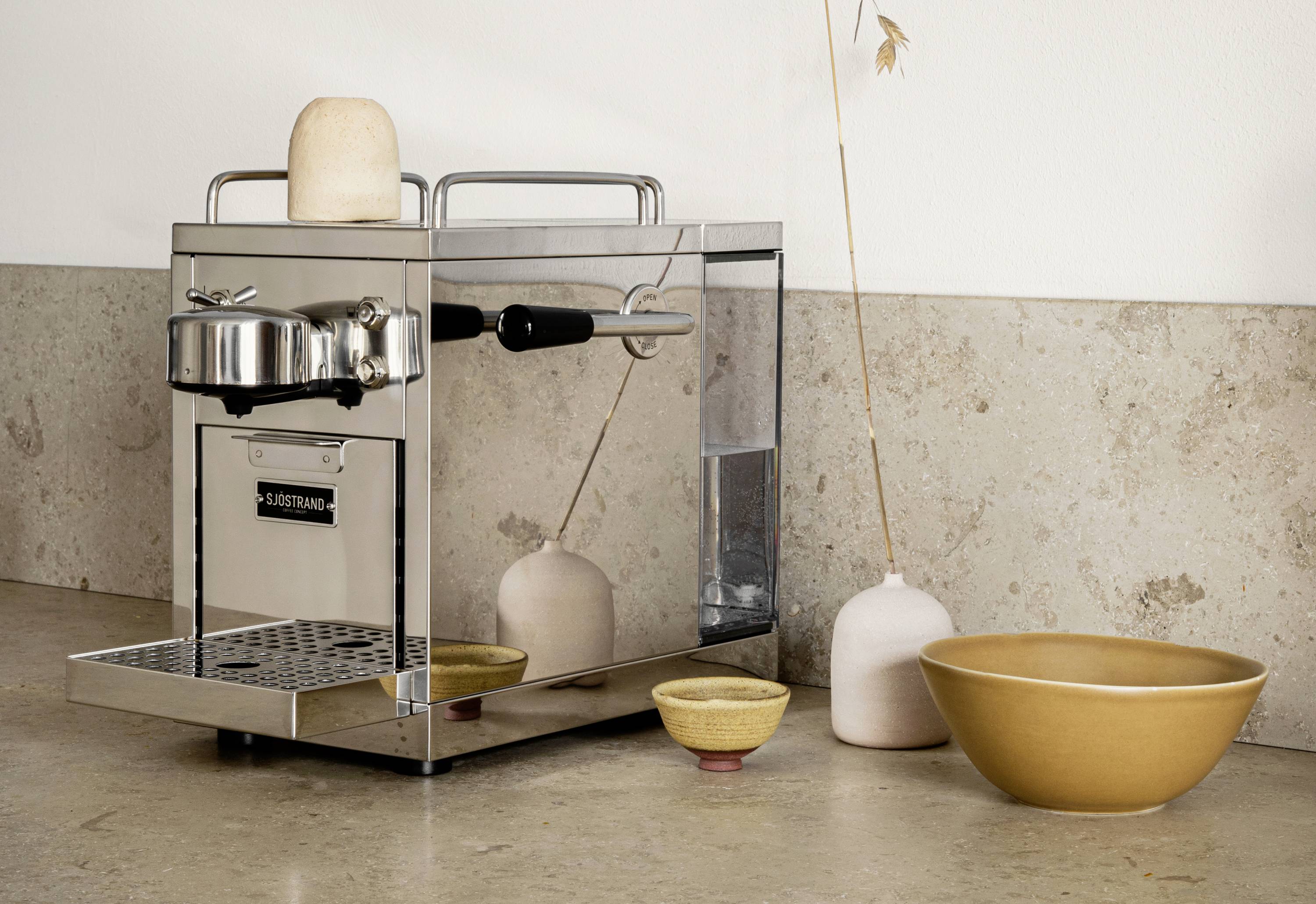 Sjöstrand Espresso Kapselmachine M10001 Kapselmaschine Edelstahl