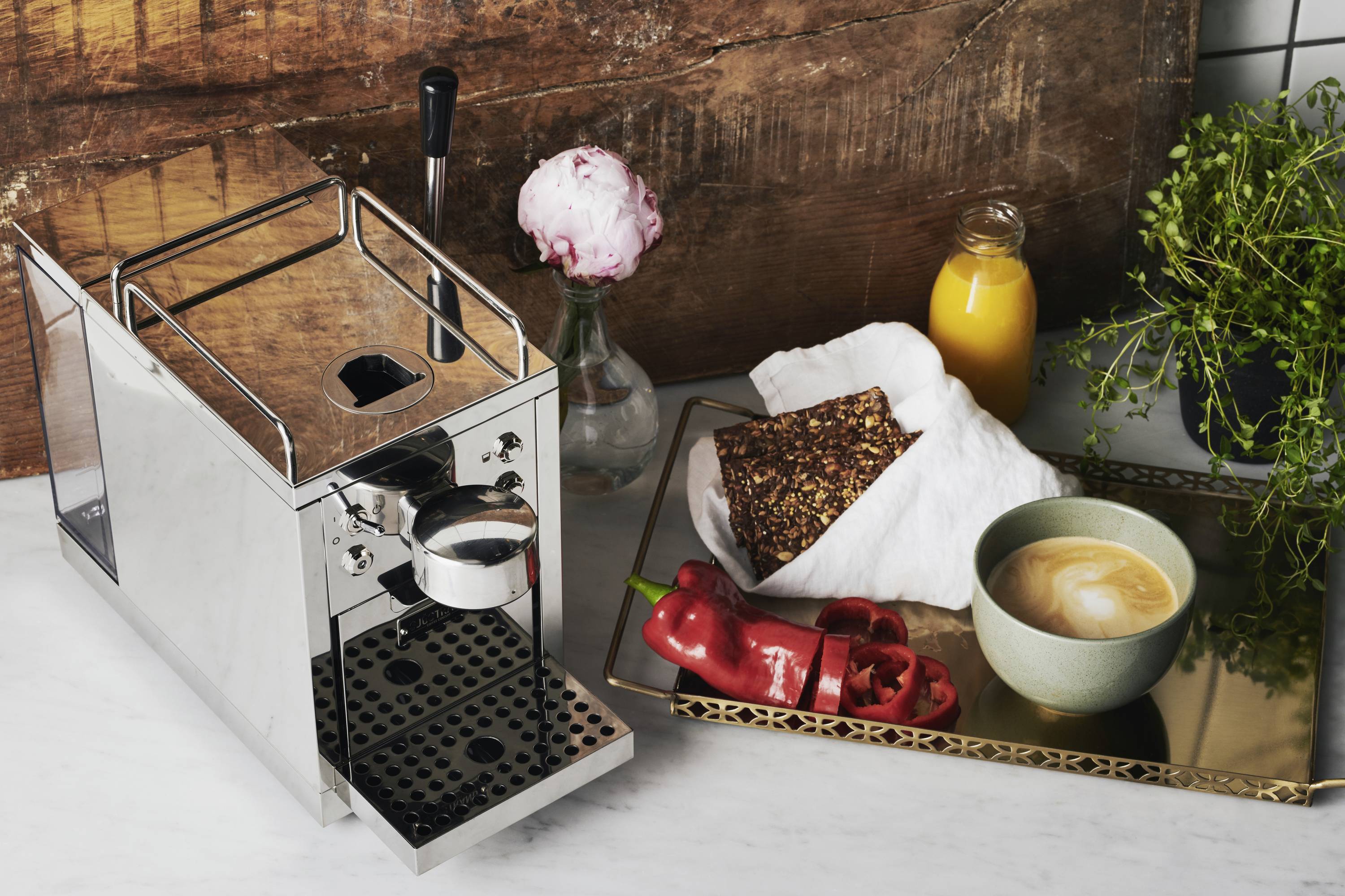 Sjöstrand Espresso Kapselmachine M10001 Kapselmaschine Edelstahl