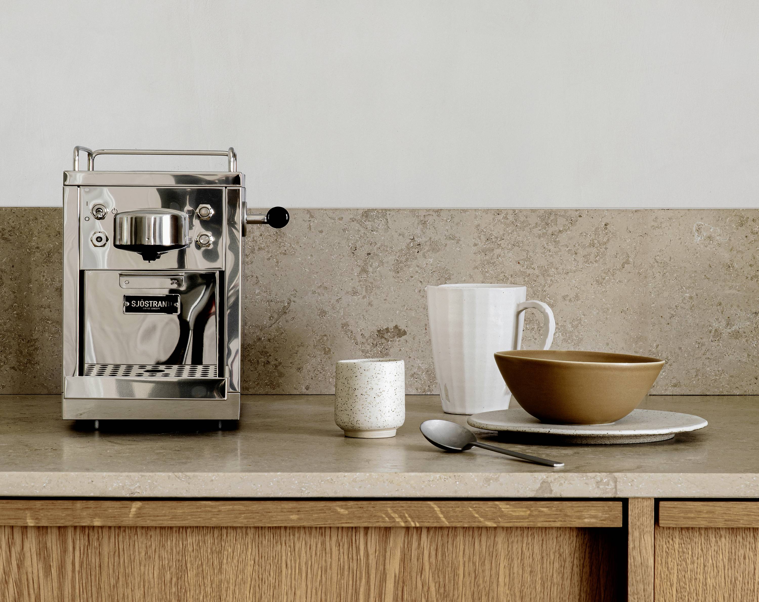 Sjöstrand Espresso Kapselmachine M10001 Kapselmaschine Edelstahl