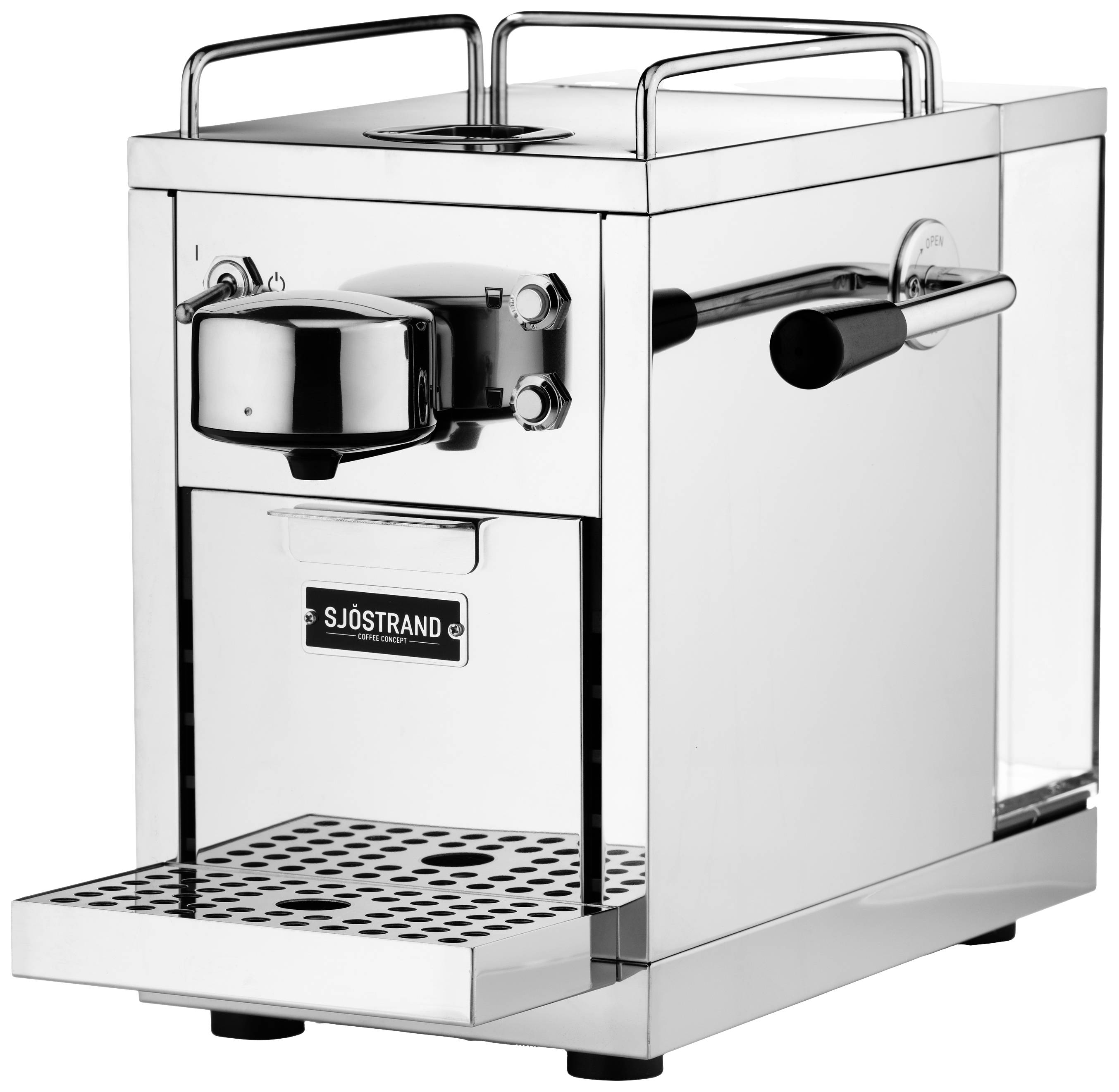 Sjöstrand Espresso Kapselmachine M10001 Kapselmaschine Edelstahl