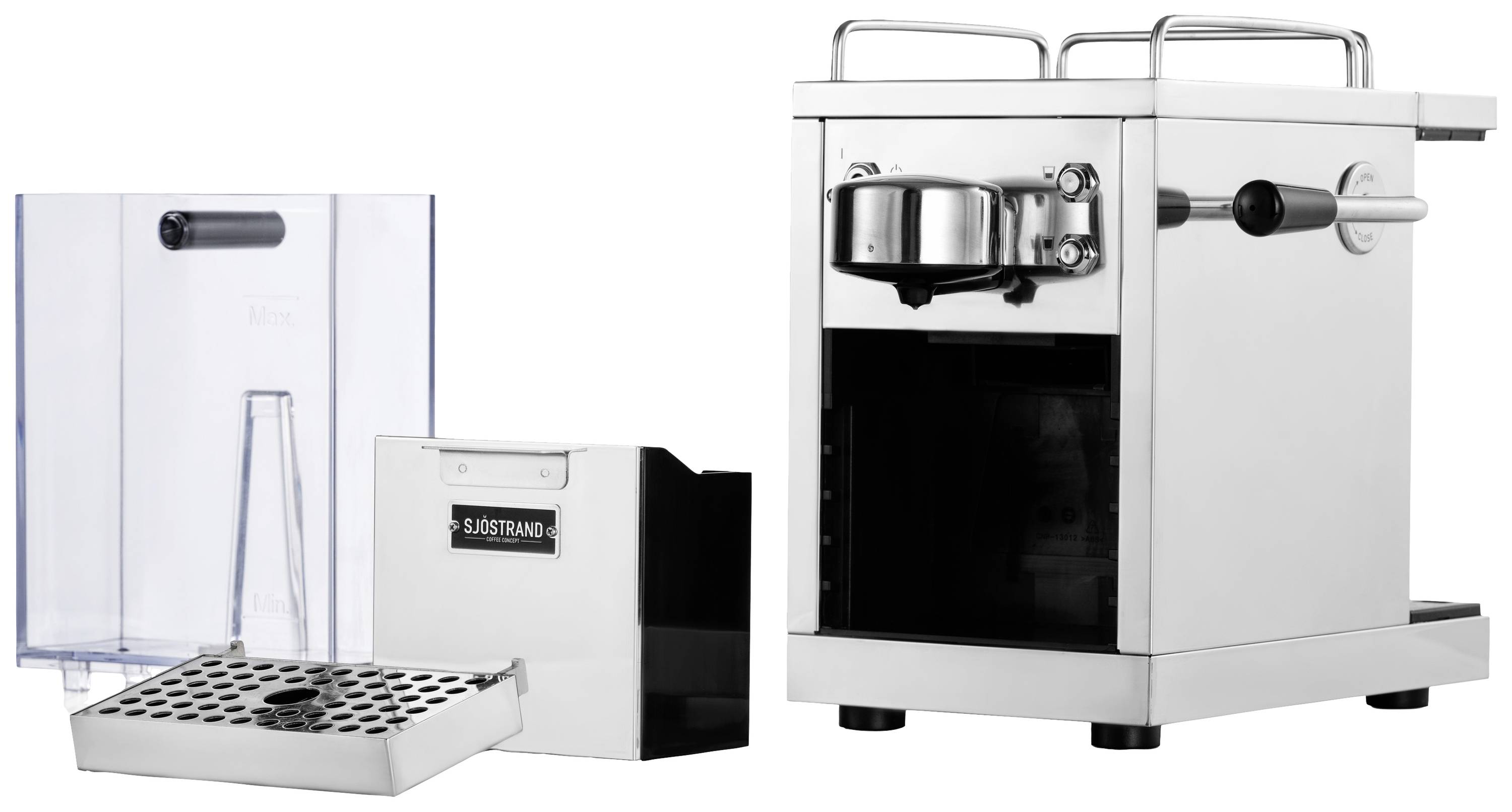Sjöstrand Espresso Kapselmachine M10001 Kapselmaschine Edelstahl
