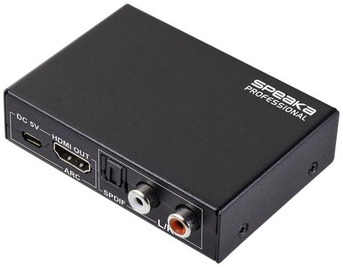 SpeaKa Professional AV, TV, Monitor Extraktor [HDMI - HDMI] 3840 x 2160 Pixel