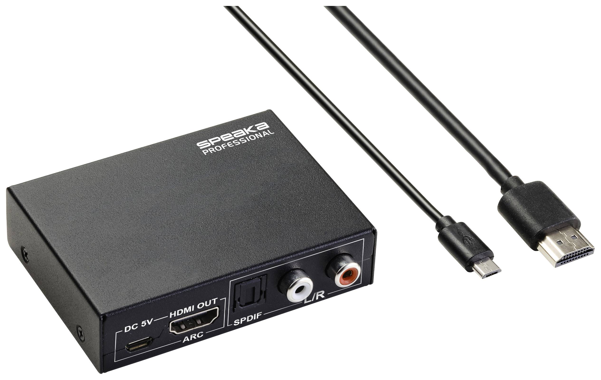 SpeaKa Professional Audio Konverter [HDMI - HDMI] 3840 x 2160 Pixel