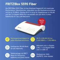 AVM FRITZ!Box 5590 Fiber WLAN Glasfaser Router 2.4GHz, 5GHz AVM FRITZ!Box 5590 Fiber WLAN Glasfaser Router 2.4GHz, 5GHz
