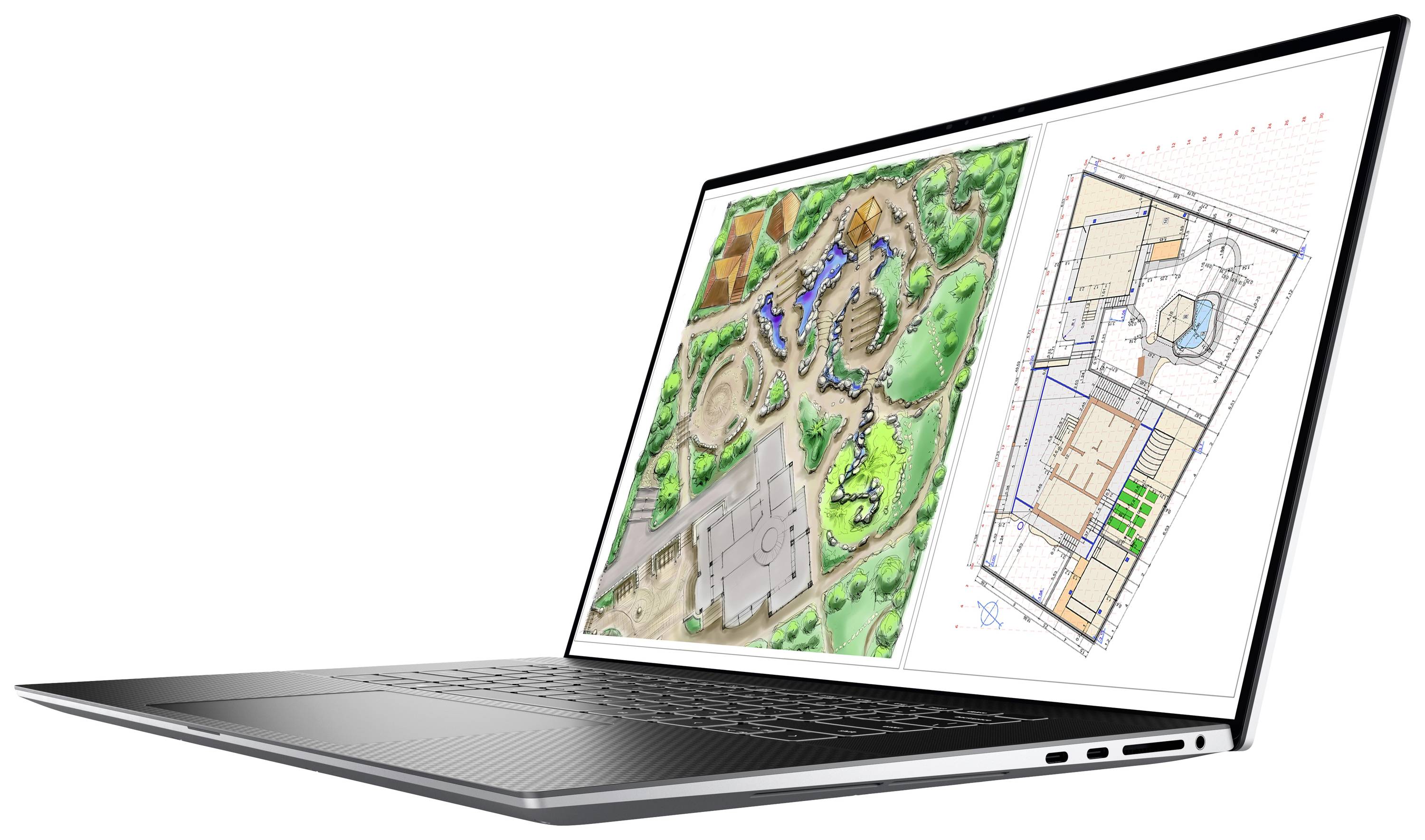 Dell Notebook Precision 5770 43.2 cm (17 Zoll) UHD+ Intel® Core™ i7 i7-12800H 32 GB RAM 512 GB SSD Deutsch, QWERTZ Grau DYRP0