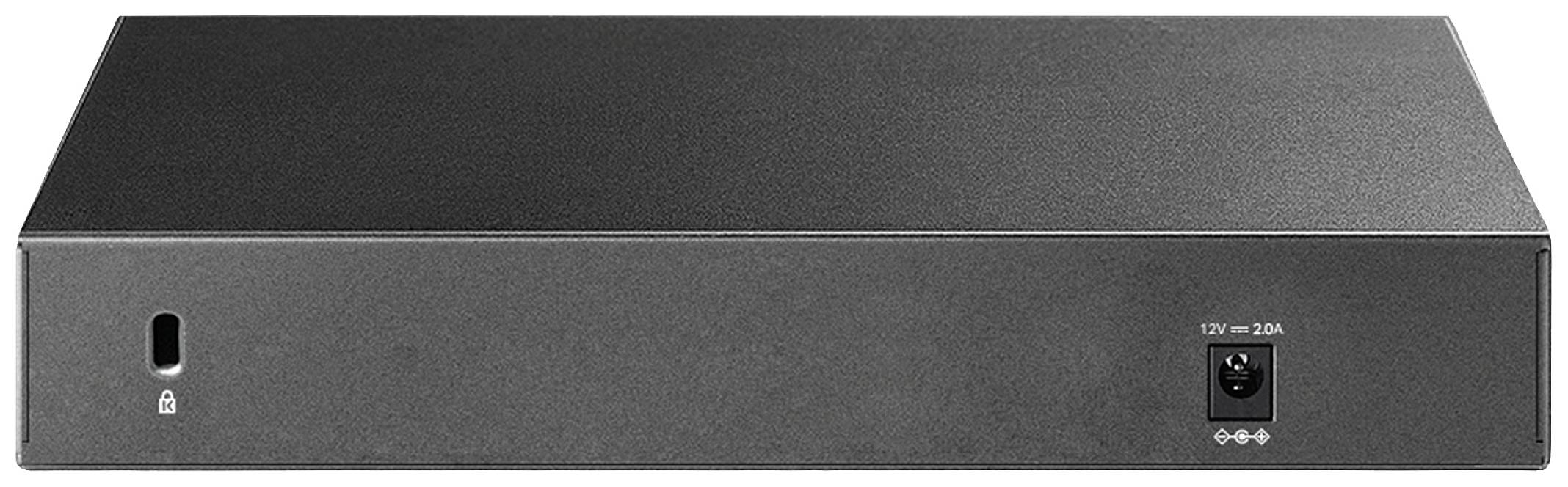 Ein schwarzes elektronisches Gerät mit einem Stromanschluss auf der rechten Seite. Die Vorderseite ist schlicht ohne weitere Details.