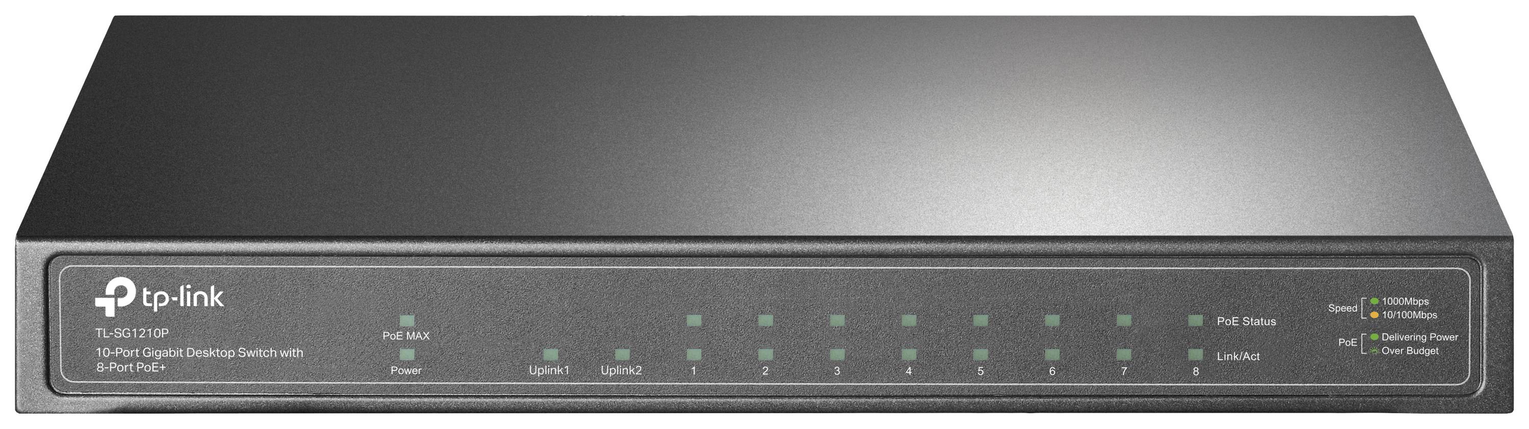 TP-LINK TL-SG1210MP TL-SG1210MP Netzwerk Switch 9 Port 1 GBit/s PoE-Funktion