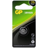 GP Batteries Knopfzelle CR 1025 3V 1 St. Lithium GPCR1025E-2U1 GP Batteries Knopfzelle CR 1025 3V 1 St. Lithium GPCR1025E-2U1