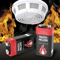 Ansmann Rauchmelderbatterie 9V Block-Batterie Alkali-Mangan 9V 6St. Ansmann Rauchmelderbatterie 9V Block-Batterie Alkali-Mangan 9V 6St.