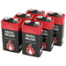 Ansmann Rauchmelderbatterie 9 V Block-Batterie Alkali-Mangan 9 V 6 St.