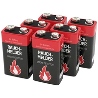 Ansmann Rauchmelderbatterie 9V Block-Batterie Alkali-Mangan 9V 6St. Ansmann Rauchmelderbatterie 9V Block-Batterie Alkali-Mangan 9V 6St.