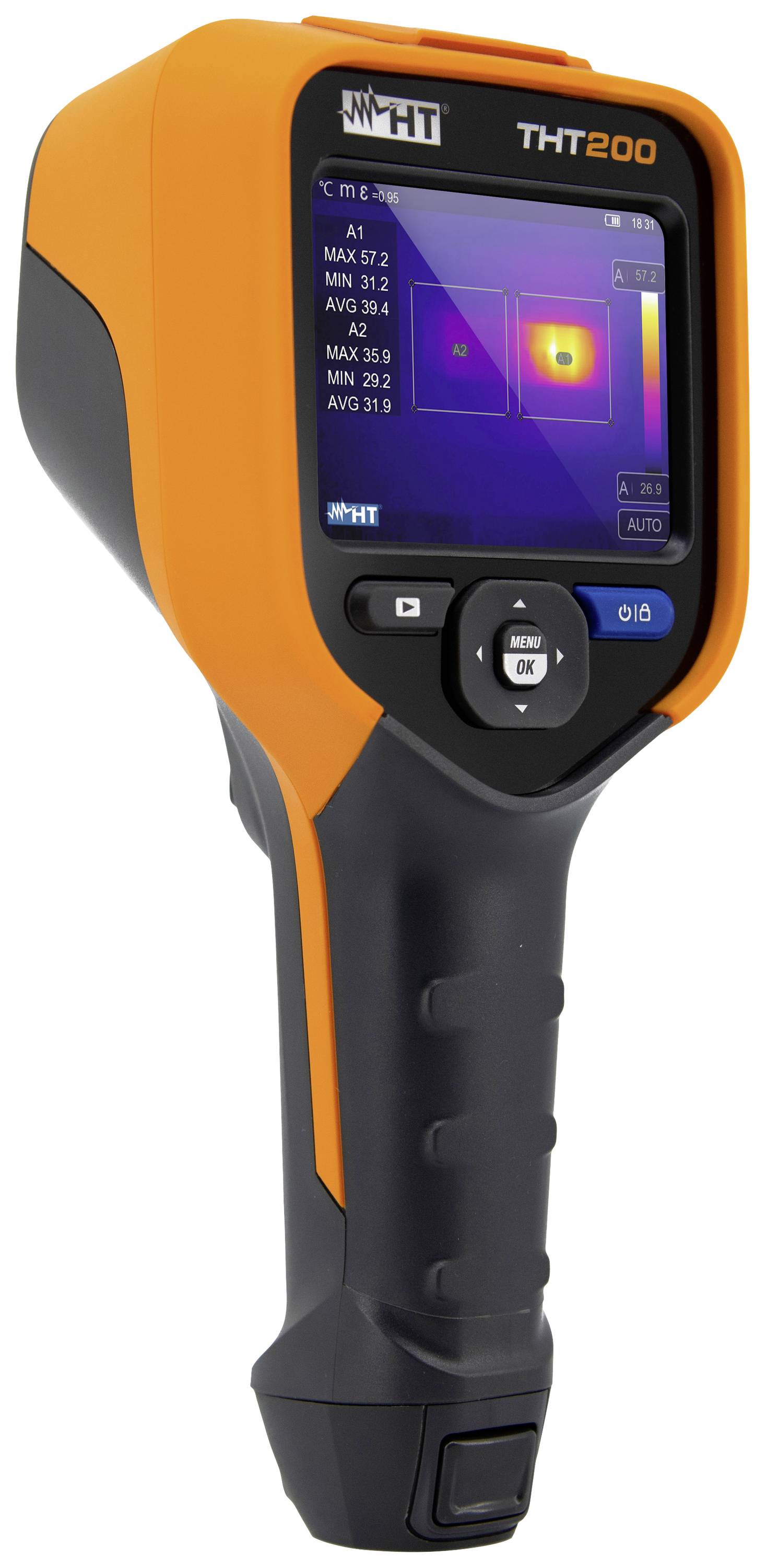 HT Instruments THT200 Wärmebildkamera -20 bis +650°C 50Hz integrierte Digitalkamera, WiFi, Touchscreen