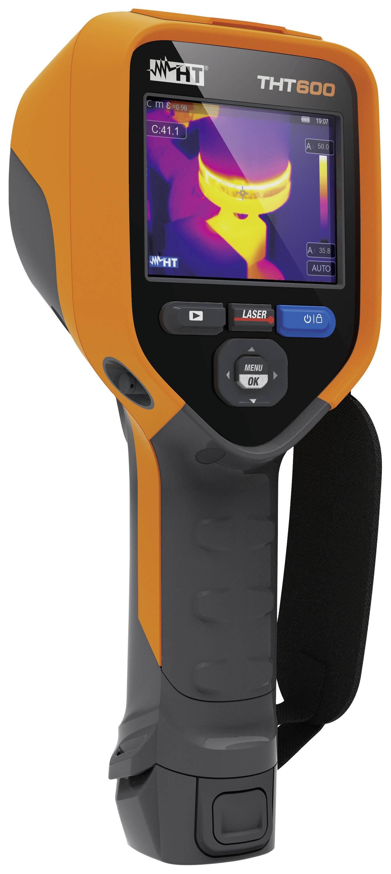 HT Instruments THT600 Wärmebildkamera -20 bis +650°C 50Hz integrierte Digitalkamera, WiFi, Touchscreen