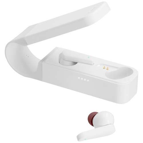 Hama Spirit Pocket HiFi In Ear Headset Bluetooth® Stereo Weiß Batterieladeanzeige, Headset, Ladecas